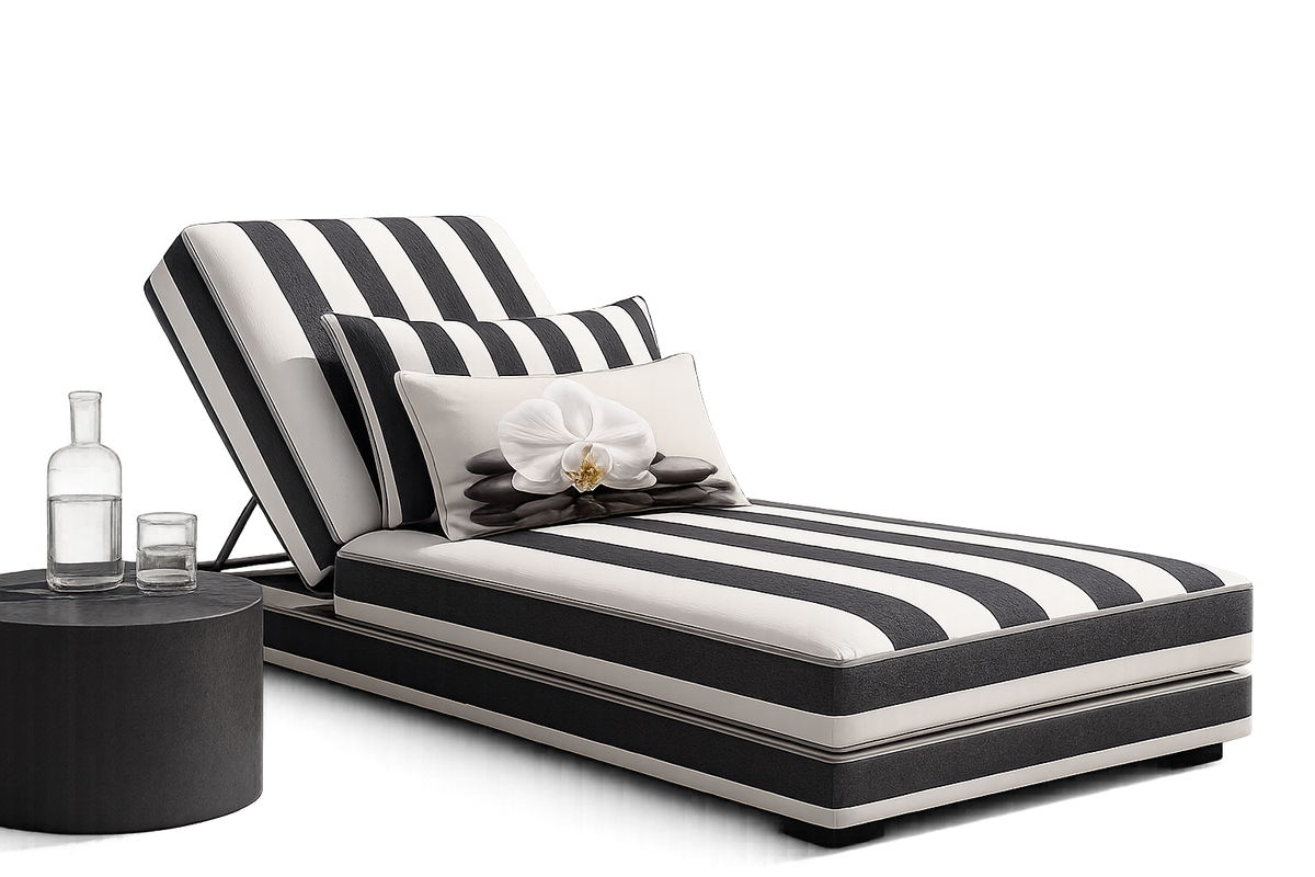 Outdoor-Liege Glenny Die exklusive Outdoor-Liege GlennyLUXURY vereint außergewöhnliches Design, luxuriösen Komfort und hochwertige Verarbeitung.